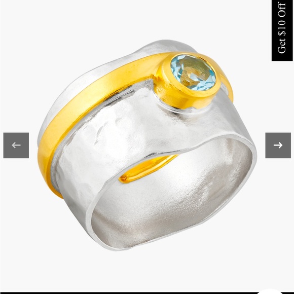 Sensational Ring, Two-Tone new, please message size after purchase. - Picture 2 of 7